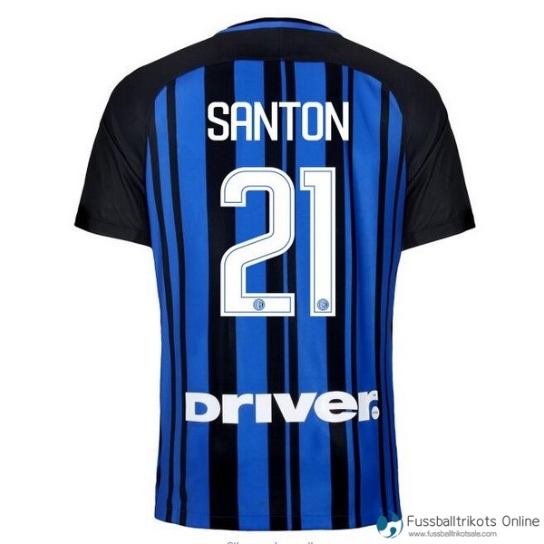Inter Milan Trikot Heim Santon 2017-18 Fussballtrikots Günstig